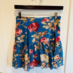 Urban Outfitters Spring Floral Mini Skirt